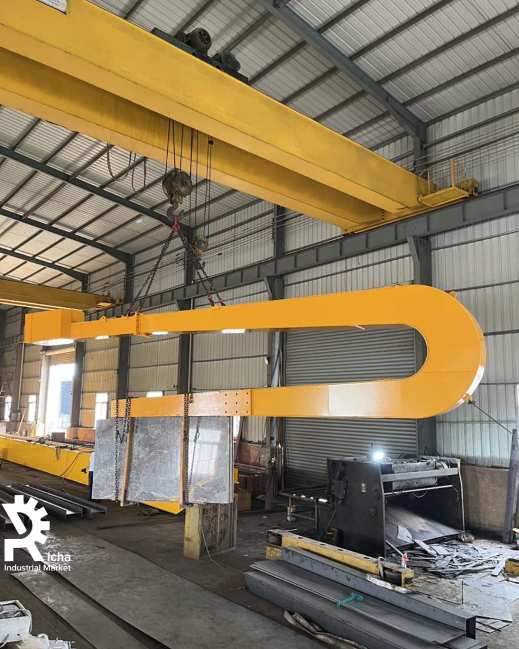 Crane for slabs