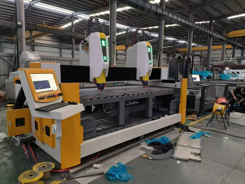 Two Heads Engraving machine
